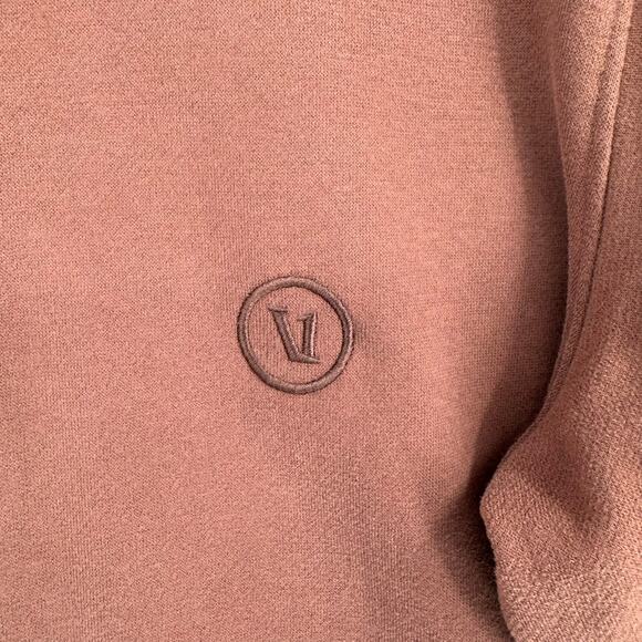 Vuori Cypress Crewneck Sweatshirt Mens Medium Brown Stretch Embroidered - Picture 3 of 12